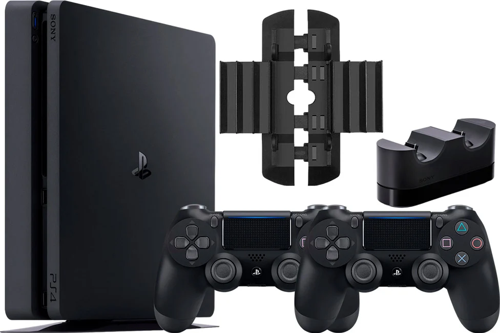 Игровая приставка Sony Playstation 4 Slim 500 Гб + 2-й геймпад + зарядная станция, Черный, PlayStation 4 Slim
Игровая приставка Sony Playstation 4 Slim 500 Гб + 2-й геймпад + зарядная станция, Черный, PlayStation 4 Slim