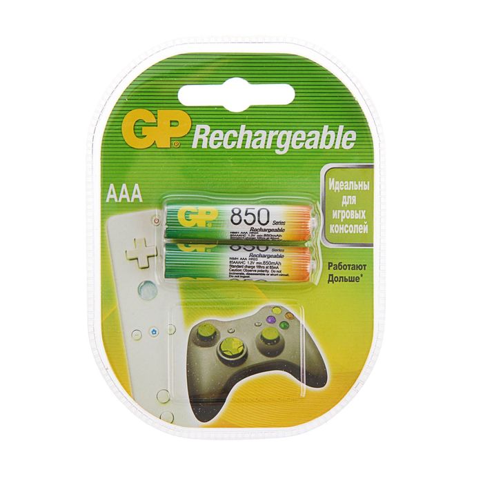 Аккумулятор GP, Ni-Mh, AAA, HR03-2BL, 1.2В, 850 мАч, блистер, 2 шт.
Аккумулятор GP, Ni-Mh, AAA, HR03-2BL, 1.2В, 850 мАч, блистер, 2 шт.