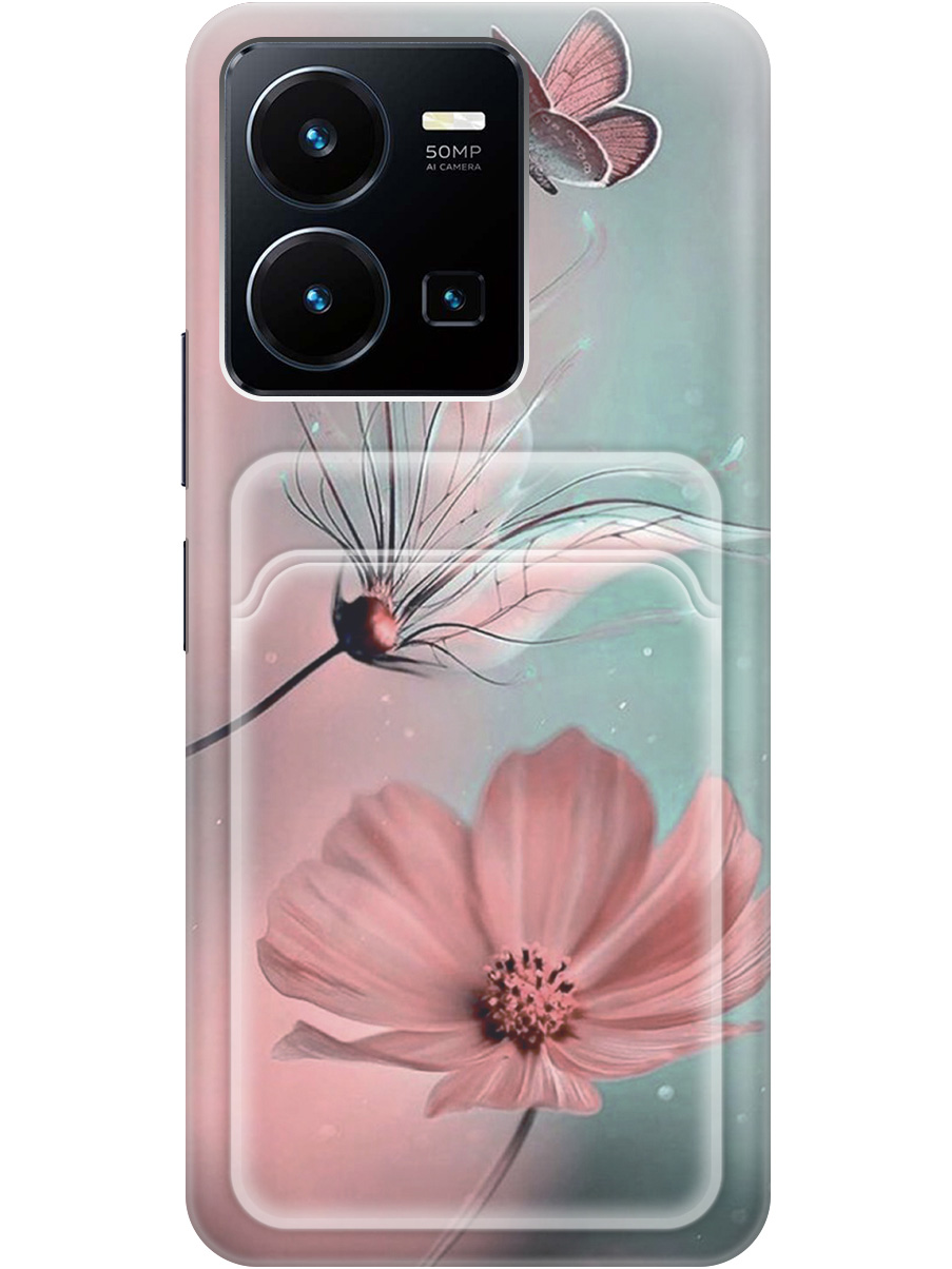 Силиконовый чехол на Vivo Y35 с рисунком "Бабочка и цветы", Голубой;розовый;серый, 20012016
Силиконовый чехол на Vivo Y35 с рисунком "Бабочка и цветы", Голубой;розовый;серый, 20012016