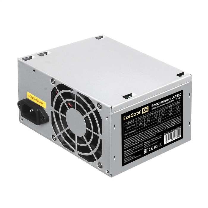 Серверный блок питания ExeGate AA550 550W 550W (2463684633921173), Серебристый, AA550 550W
Серверный блок питания ExeGate AA550 550W 550W (2463684633921173), Серебристый, AA550 550W