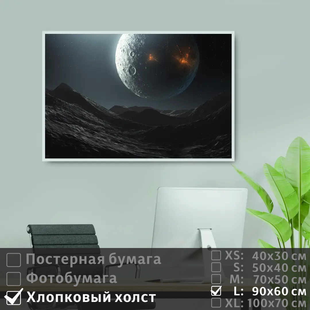 Постер на холсте ПолиЦентр Луна в космической галактике 90х60 см, ЛунаВКосмическойГалактике
Постер на холсте ПолиЦентр Луна в космической галактике 90х60 см, ЛунаВКосмическойГалактике