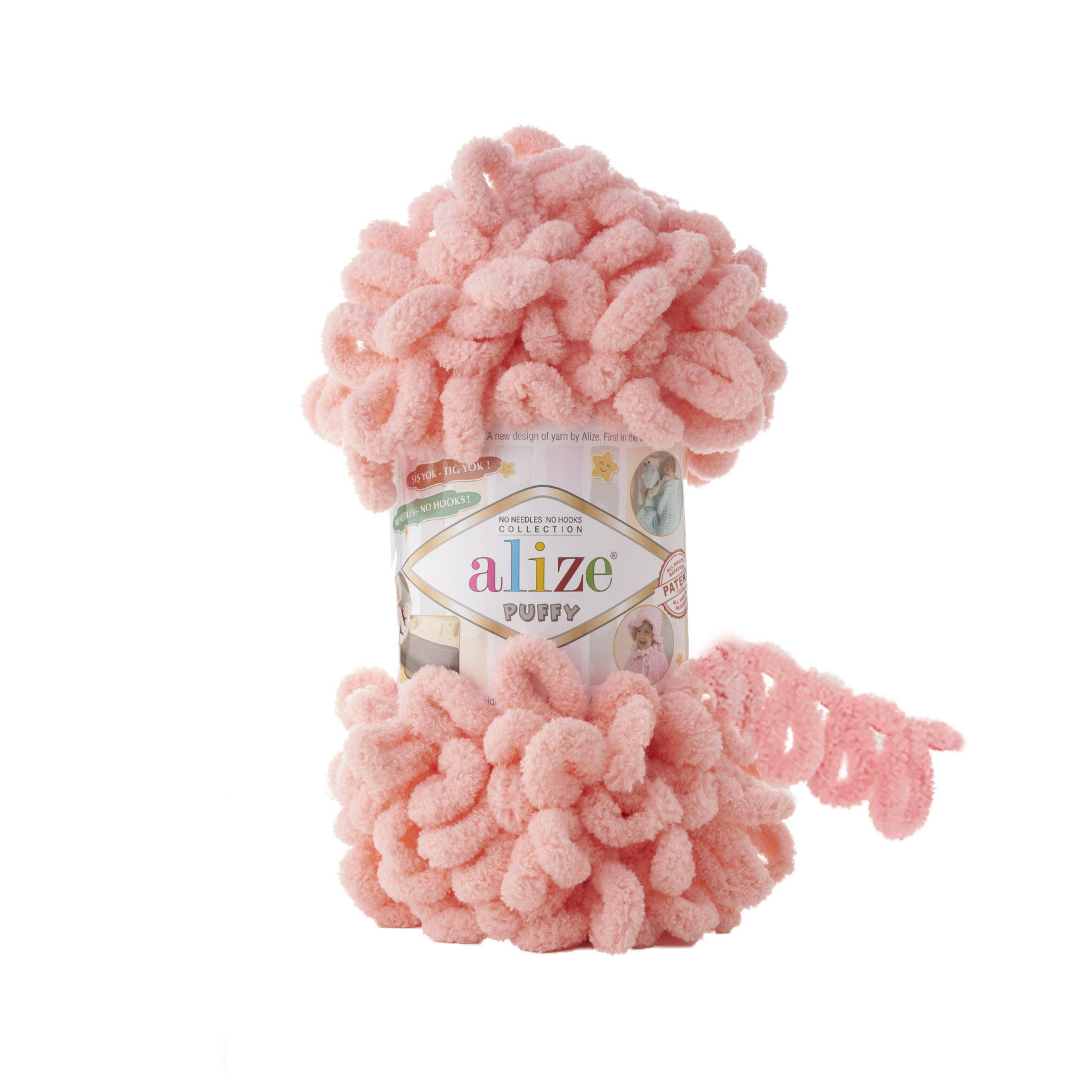 Пряжа Alize Puffy 100% микрополиэстер 9 м/100 гр 529 Персиковый, 5 мотков, Розовый, Puffy NL01
Пряжа Alize Puffy 100% микрополиэстер 9 м/100 гр 529 Персиковый, 5 мотков, Розовый, Puffy NL01