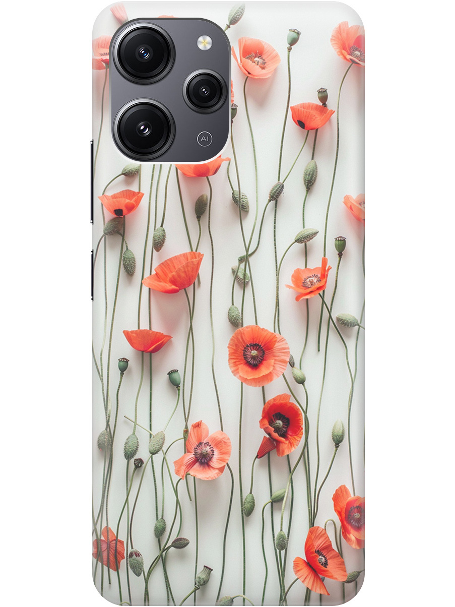Силиконовый чехол на Xiaomi Redmi 12 с рисунком "Маки на белой стене", Белый;красный, 20000156
Силиконовый чехол на Xiaomi Redmi 12 с рисунком "Маки на белой стене", Белый;красный, 20000156