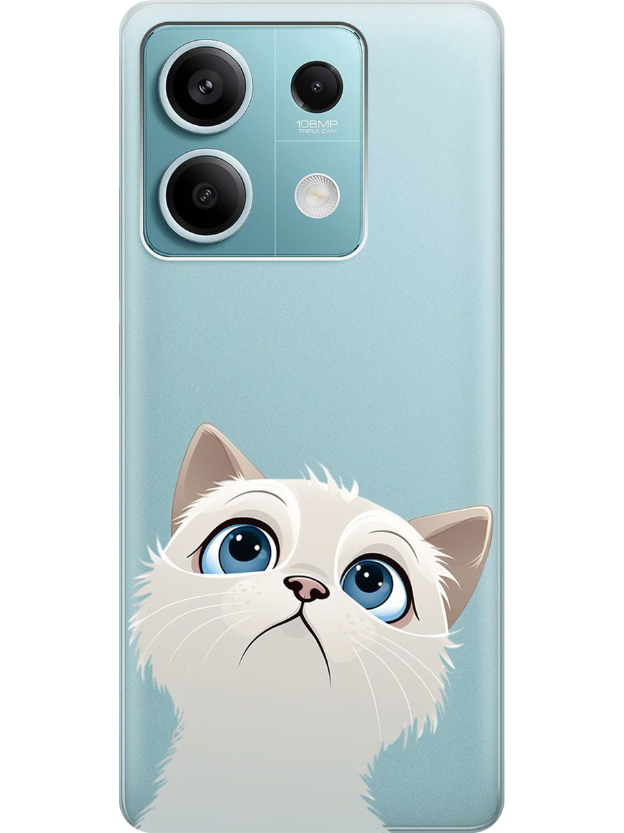 Силиконовый чехол на Xiaomi Redmi Note 13 5g с принтом "Белый котик" прозрачный, Прозрачный;белый, 776587011
Силиконовый чехол на Xiaomi Redmi Note 13 5g с принтом "Белый котик" прозрачный, Прозрачный;белый, 776587011