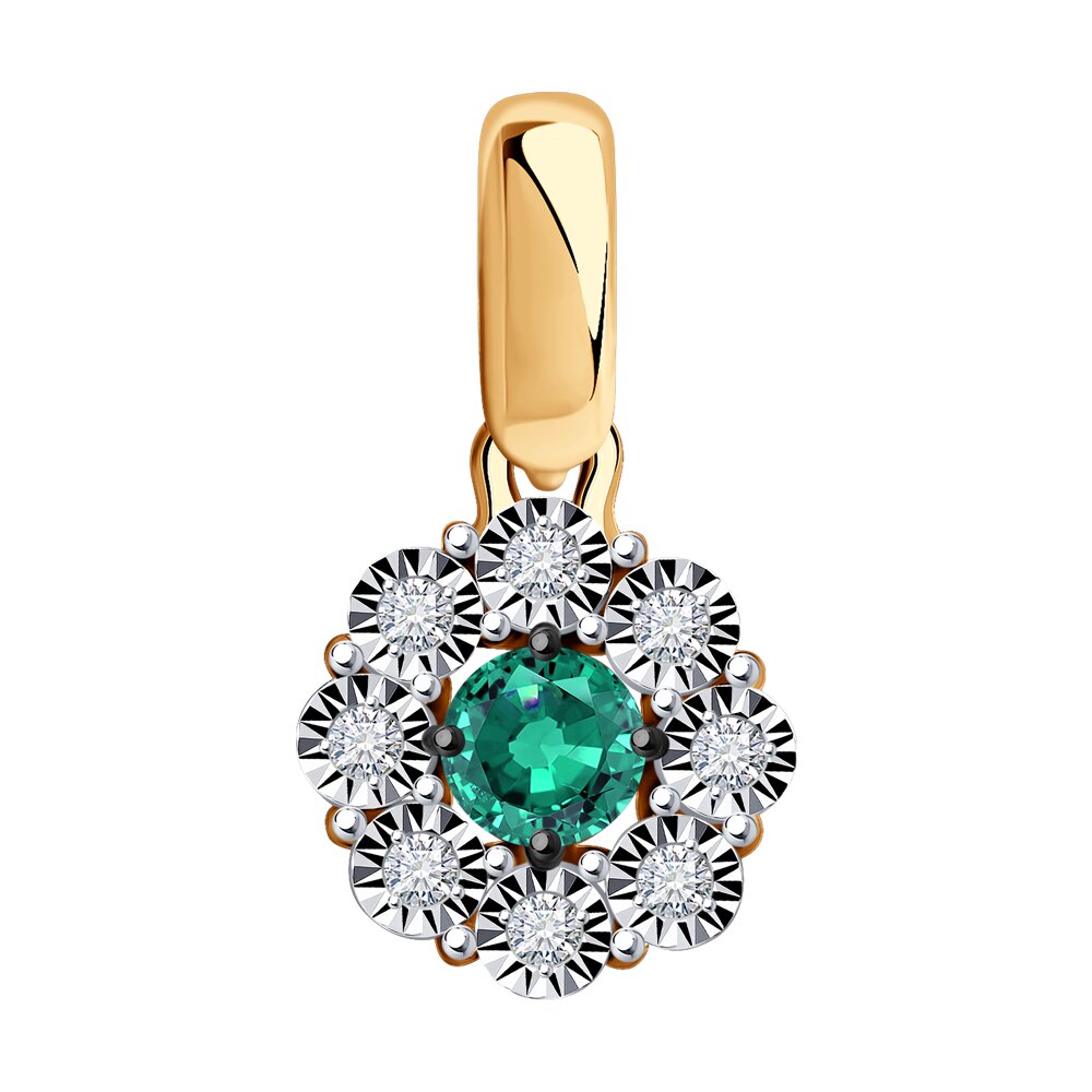 Кулон из красного золота с бриллиантом/изумрудом Diamant 51-230-01776-2, 51-230-01776-2
Кулон из красного золота с бриллиантом/изумрудом Diamant 51-230-01776-2, 51-230-01776-2