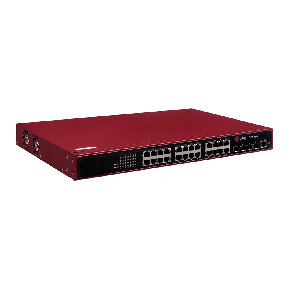 Коммутатор QTECH QSW-4610-28T-POE-AC QSW-4610-28T-POE-AC красный, черный, QSW-4610-28T-POE-AC
Коммутатор QTECH QSW-4610-28T-POE-AC QSW-4610-28T-POE-AC красный, черный, QSW-4610-28T-POE-AC