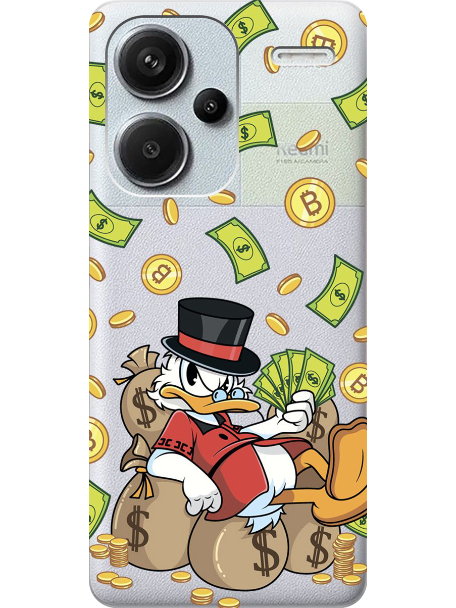 Силиконовый чехол на Xiaomi Redmi Note 13 Pro + с принтом "Богатый Скрудж" прозрачный, Прозрачный;белый;зеленый, 776589271
Силиконовый чехол на Xiaomi Redmi Note 13 Pro + с принтом "Богатый Скрудж" прозрачный, Прозрачный;белый;зеленый, 776589271
