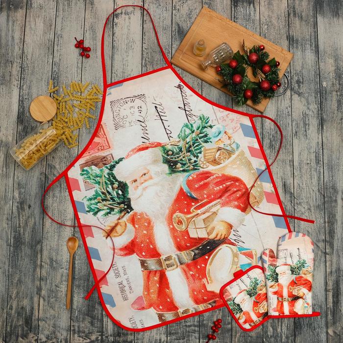 Кухонный набор Доляна Новый Год , фартук 70х80 , прихватка17х17 , варежка 26х16, Разноцветный
Кухонный набор Доляна Новый Год , фартук 70х80 , прихватка17х17 , варежка 26х16, Разноцветный