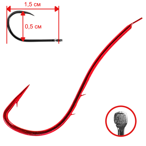 Одинарные крючки Owner Chod Hook №14, с лопаткой, с бородкой, цевье с зазубринами, Красный, Owner 59330 №14 (12шт.)
Одинарные крючки Owner Chod Hook №14, с лопаткой, с бородкой, цевье с зазубринами, Красный, Owner 59330 №14 (12шт.)