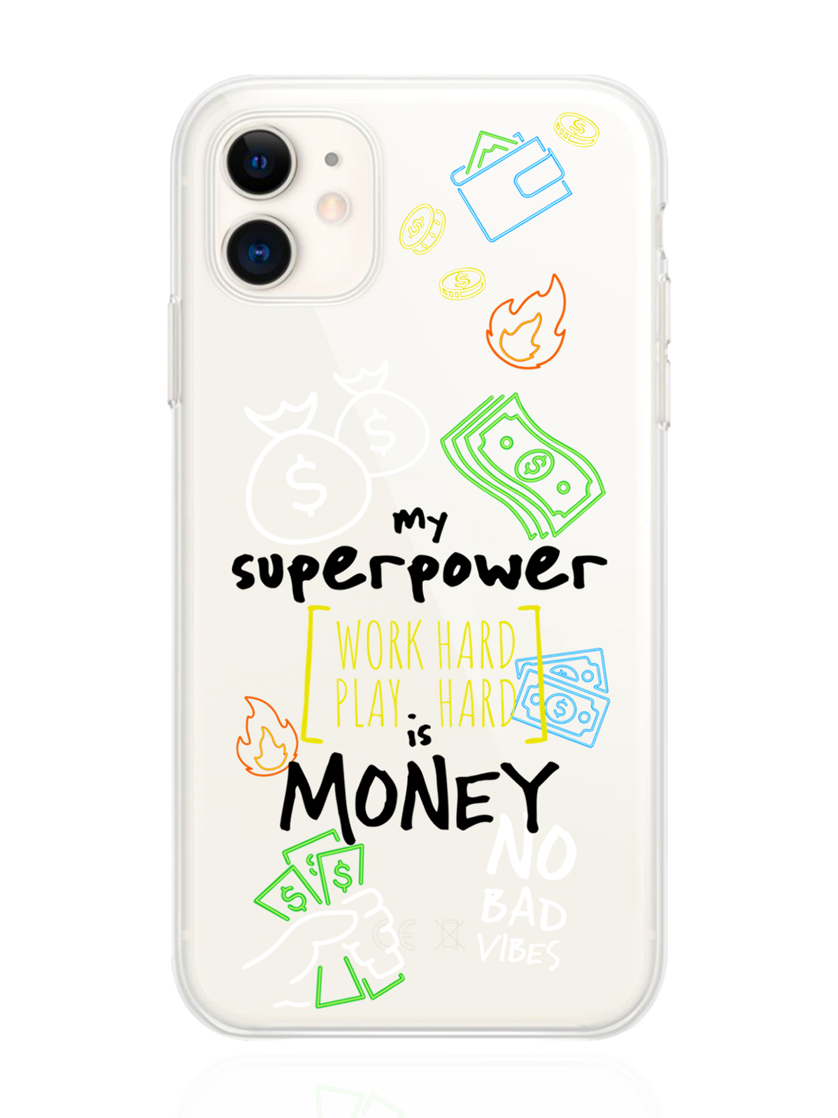 Чехол MustHaveCase для iPhone 11 My Superpower is Money прозрачный, iPhone 11 My Superpower is Money
Чехол MustHaveCase для iPhone 11 My Superpower is Money прозрачный, iPhone 11 My Superpower is Money