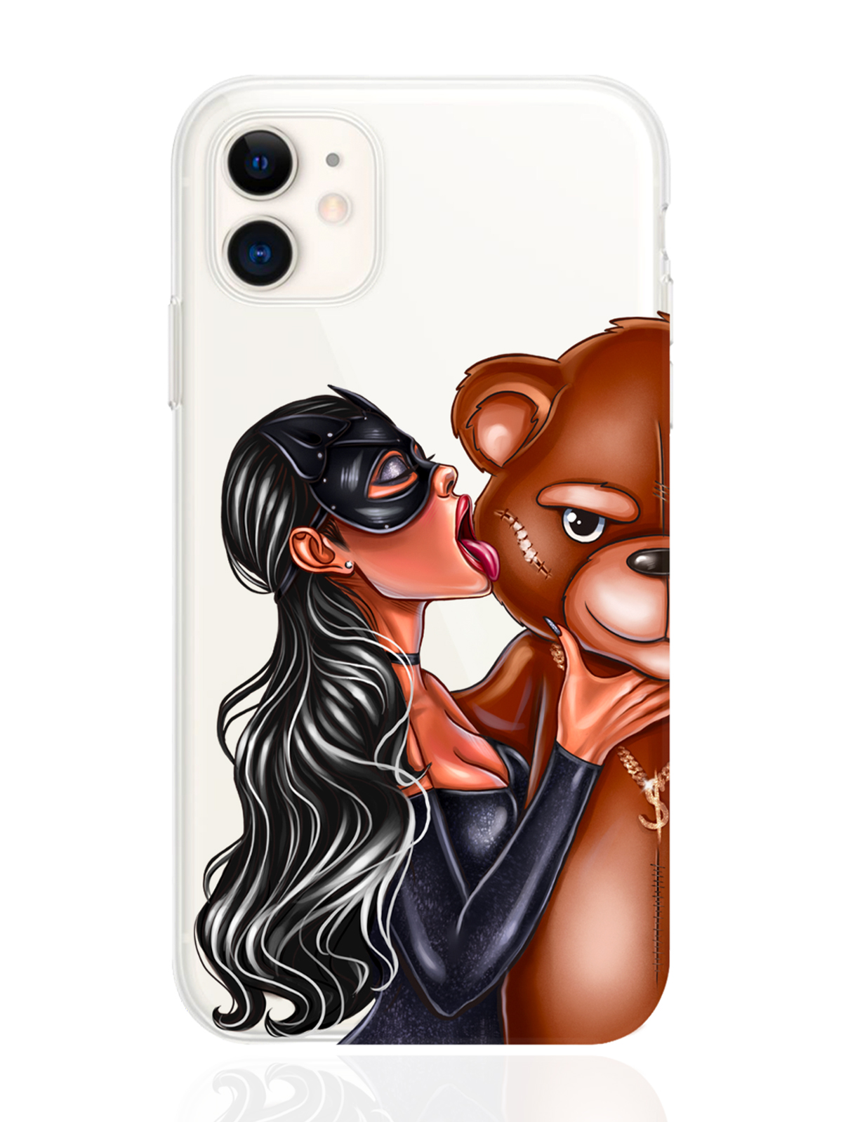 Чехол MustHaveCase для iPhone 11 Кошечка брюнетка и мишка прозрачный, iPhone 11 Кошечка брюнетка и мишка
Чехол MustHaveCase для iPhone 11 Кошечка брюнетка и мишка прозрачный, iPhone 11 Кошечка брюнетка и мишка