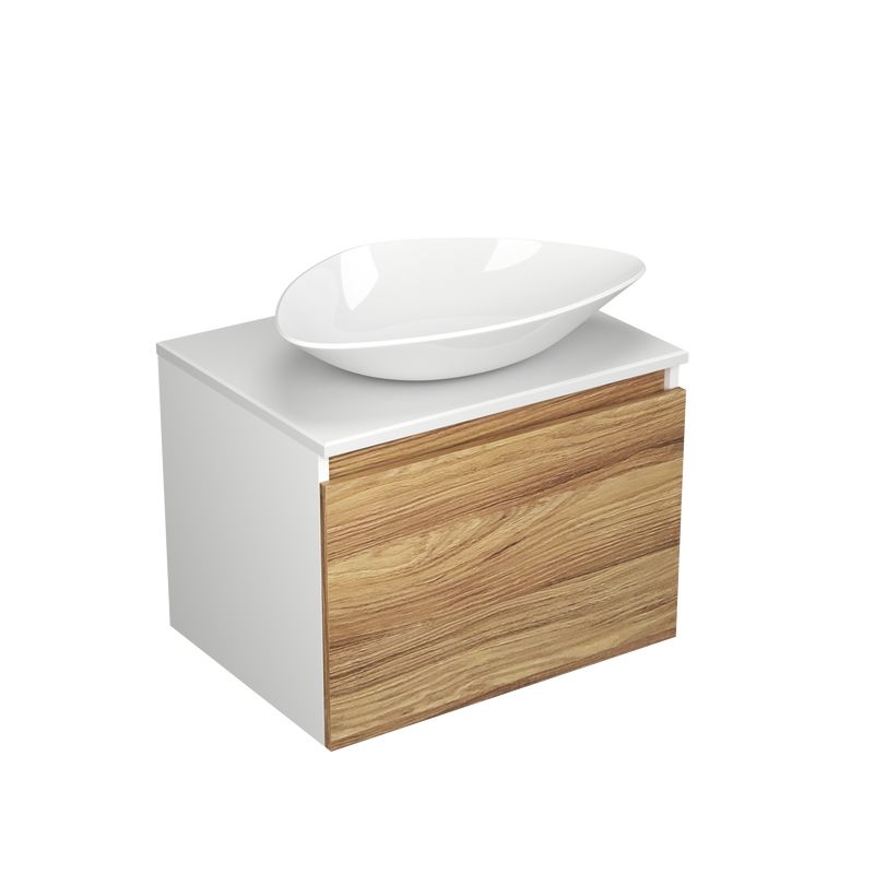 фото Тумба с раковиной (тумба bau dream blackwood 60, раковина bau triangle 59х39) bauedge