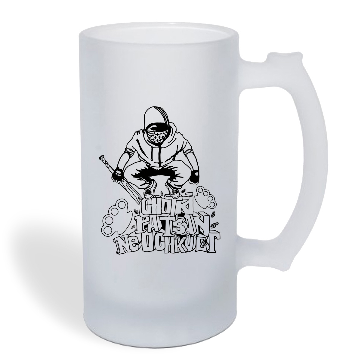 Кружка пивная CoolPodarok Иллюстрация. Парень с битой
Кружка пивная CoolPodarok Иллюстрация. Парень с битой