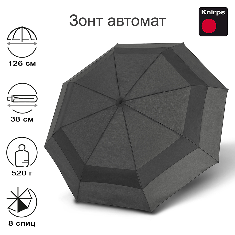 Зонт мужской Knirps A.405 XXL Duomatic Vented dark grey, A.405 XXL Duomatic Vented
Зонт мужской Knirps A.405 XXL Duomatic Vented dark grey, A.405 XXL Duomatic Vented