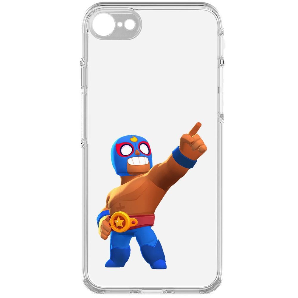 Чехол-накладка Brawl Stars-Эль Примо для iPhone 7/8/SE 2020 с защитой камеры, Прозрачный
Чехол-накладка Brawl Stars-Эль Примо для iPhone 7/8/SE 2020 с защитой камеры, Прозрачный
