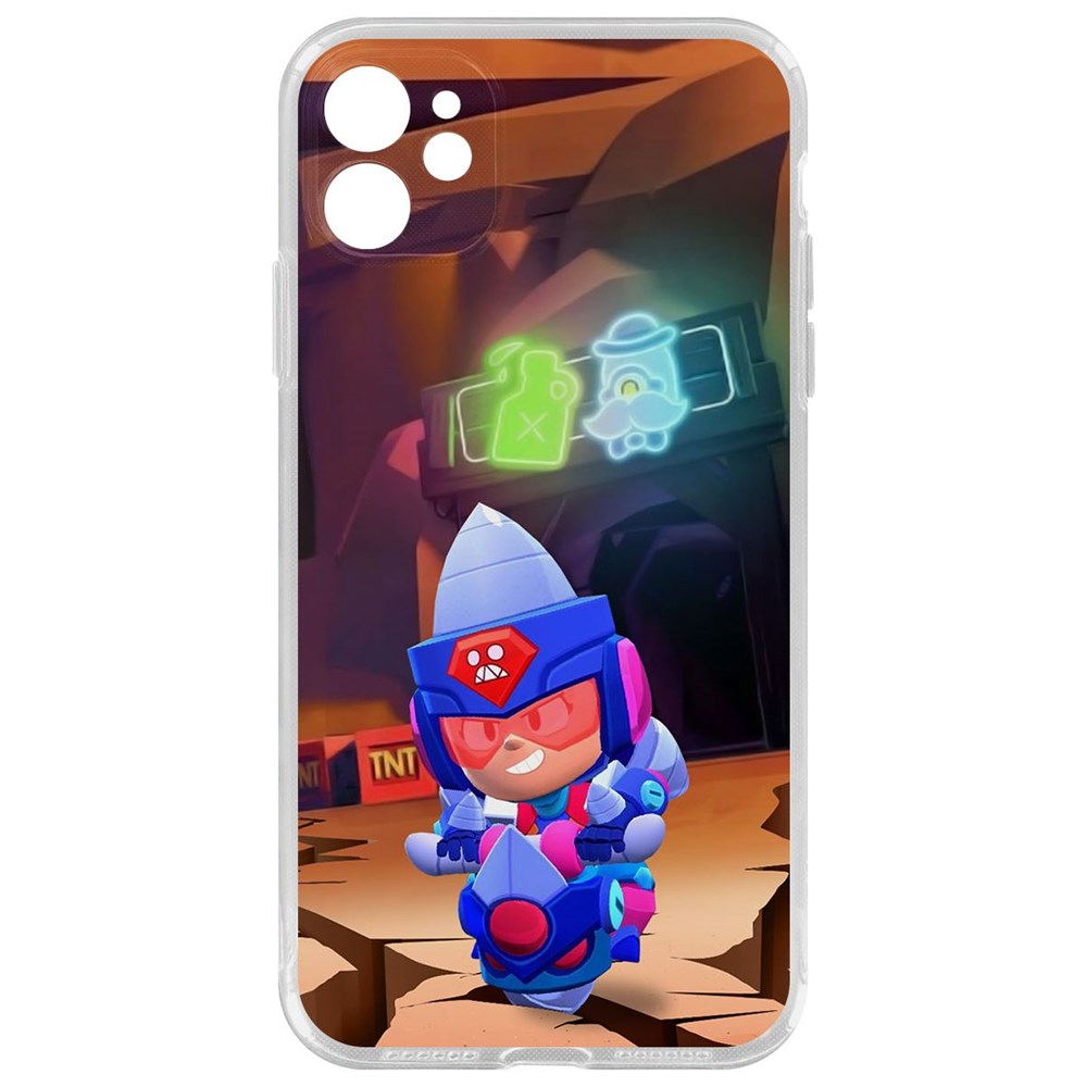 Чехол-накладка Brawl Stars-Ультрабурильщица Джеки для iPhone 11 с защитой камеры, Прозрачный
Чехол-накладка Brawl Stars-Ультрабурильщица Джеки для iPhone 11 с защитой камеры, Прозрачный
