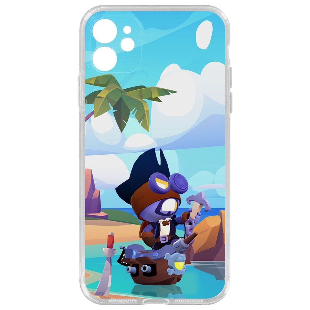 Чехол-накладка Brawl Stars-Темный Корсар Карл для iPhone 11 с защитой камеры, Прозрачный
Чехол-накладка Brawl Stars-Темный Корсар Карл для iPhone 11 с защитой камеры, Прозрачный