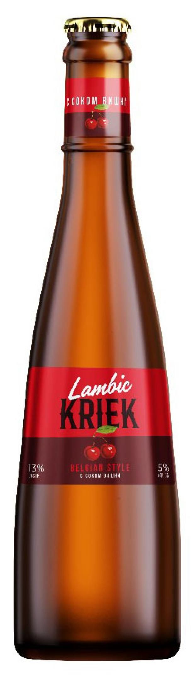 Пивной напиток Трехсосенский Lambic Kriek светлый нефильтрованный пастеризованный 450 мл, Светлое
Пивной напиток Трехсосенский Lambic Kriek светлый нефильтрованный пастеризованный 450 мл, Светлое