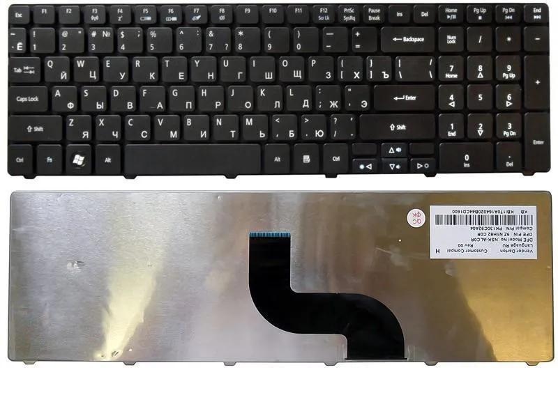 Клавиатура для ноутбука Acer Aspire 5810T, 5410T, 5536, 5536G, 5738, 5800, 5820, 5739, 573
Клавиатура для ноутбука Acer Aspire 5810T, 5410T, 5536, 5536G, 5738, 5800, 5820, 5739, 573