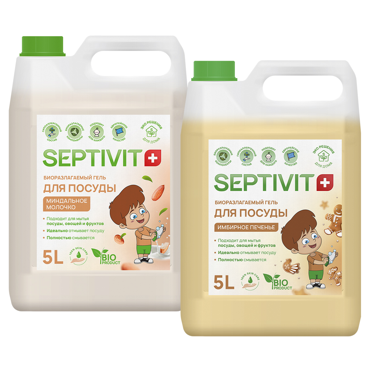 Набор для посуды Septivit Premium Имбирное печенье 5л Миндальное молочко 5л, Гель для посуды Миндальное молочко 5л + Гель для посуды Имбирное печенье 5л
Набор для посуды Septivit Premium Имбирное печенье 5л Миндальное молочко 5л, Гель для посуды Миндальное молочко 5л + Гель для посуды Имбирное печенье 5л