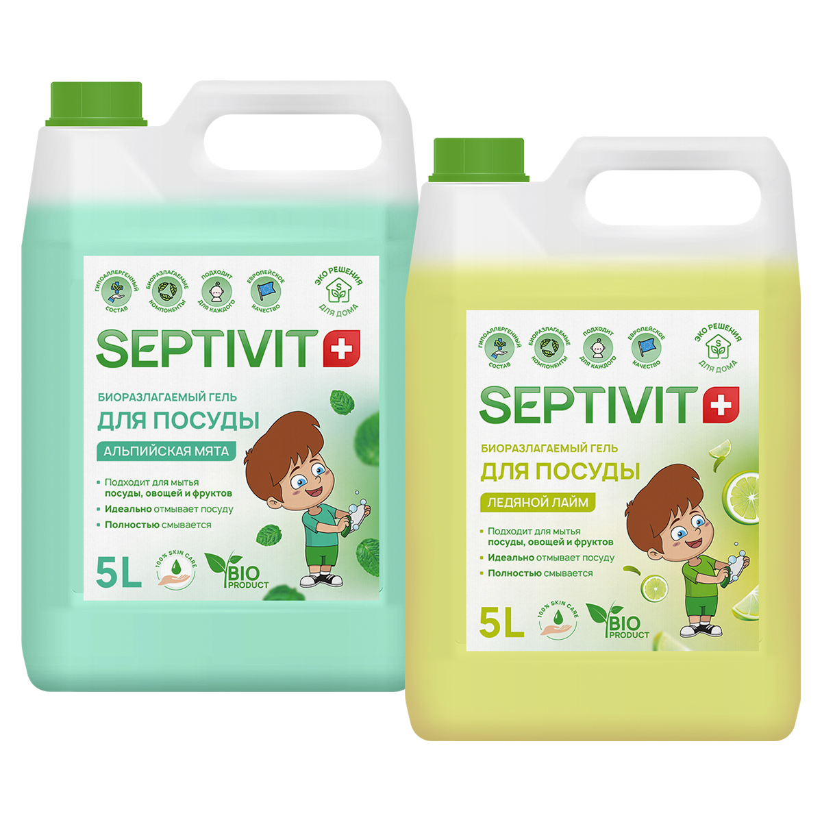 Набор средств для мытья посуды Septivit Premium Альпийская мята Лайм 5л 5л, Гель для посуды Альпийская мята 5л + Гель для посуды Лайм 5л
Набор средств для мытья посуды Septivit Premium Альпийская мята Лайм 5л 5л, Гель для посуды Альпийская мята 5л + Гель для посуды Лайм 5л