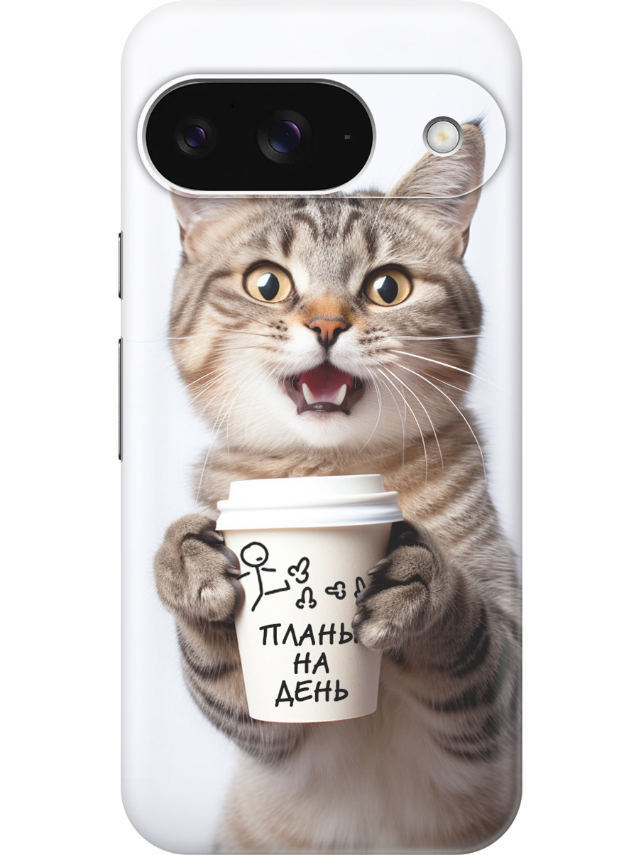 Силиконовый чехол на Google Pixel 9 с принтом "Котик и его планы на день", Прозрачный;белый;коричневый, 784809712
Силиконовый чехол на Google Pixel 9 с принтом "Котик и его планы на день", Прозрачный;белый;коричневый, 784809712