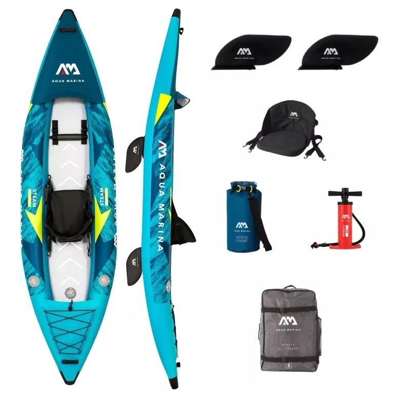 Каяк надувной одноместный Aqua Marina Steam-312, 312 см, насос, сидение 2 шт, сумка, Голубой, Steam
Каяк надувной одноместный Aqua Marina Steam-312, 312 см, насос, сидение 2 шт, сумка, Голубой, Steam