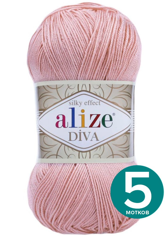 Пряжа Alize Diva (Ализе Дива) - нежная роза (363), 100 г / 350 м (100% микрофибра акрил) -, Розовый, Divа klubоk.shор
Пряжа Alize Diva (Ализе Дива) - нежная роза (363), 100 г / 350 м (100% микрофибра акрил) -, Розовый, Divа klubоk.shор