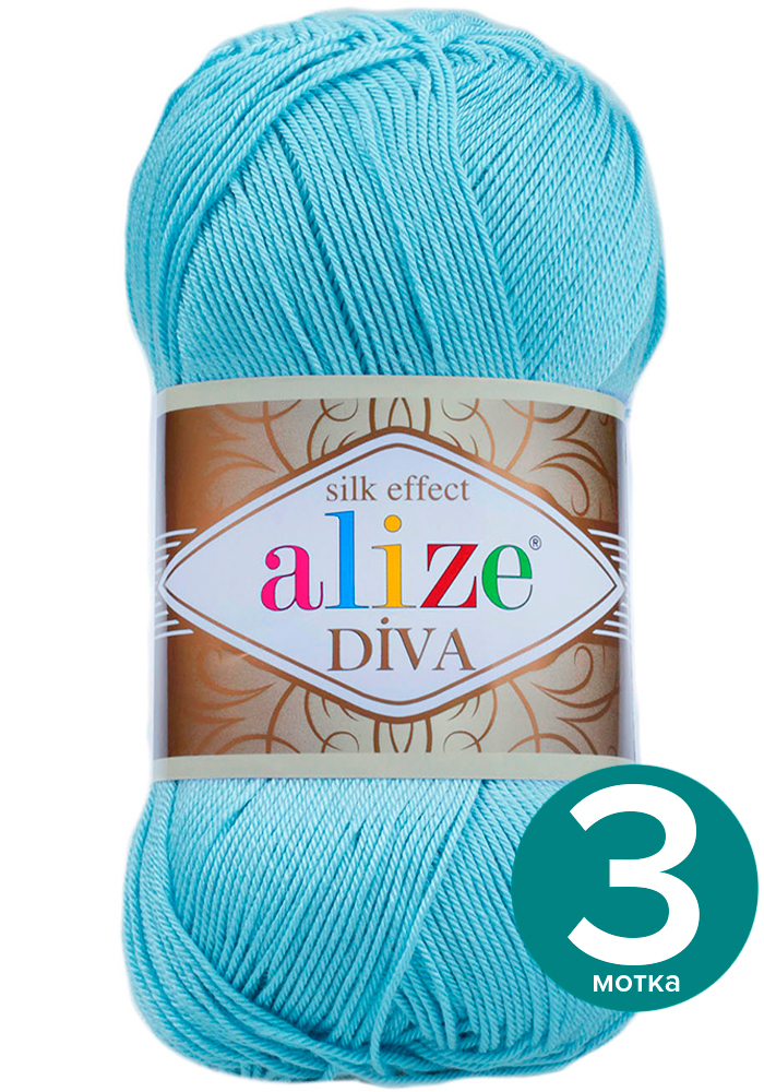 Пряжа Alize Diva (Ализе Дива) - небесно-голубой (346), 100 г / 350 м (100% микрофибра акри, Divа klubоk.shор
Пряжа Alize Diva (Ализе Дива) - небесно-голубой (346), 100 г / 350 м (100% микрофибра акри, Divа klubоk.shор