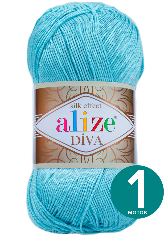 Пряжа Alize Diva (Ализе Дива) - небесно-голубой (346), 100 г / 350 м (100% микрофибра акри, Divа klubоk.shор
Пряжа Alize Diva (Ализе Дива) - небесно-голубой (346), 100 г / 350 м (100% микрофибра акри, Divа klubоk.shор