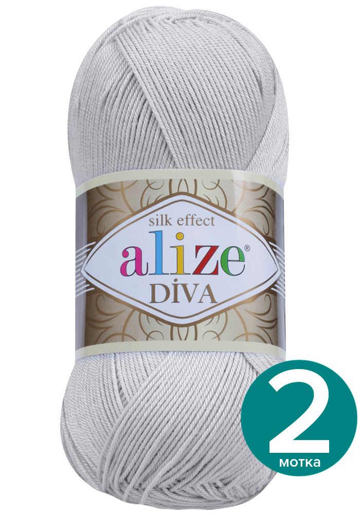 Пряжа Alize Diva (Ализе Дива) - светло-серый (168), 100 г / 350 м (100% микрофибра акрил), Divа klubоk.shор
Пряжа Alize Diva (Ализе Дива) - светло-серый (168), 100 г / 350 м (100% микрофибра акрил), Divа klubоk.shор