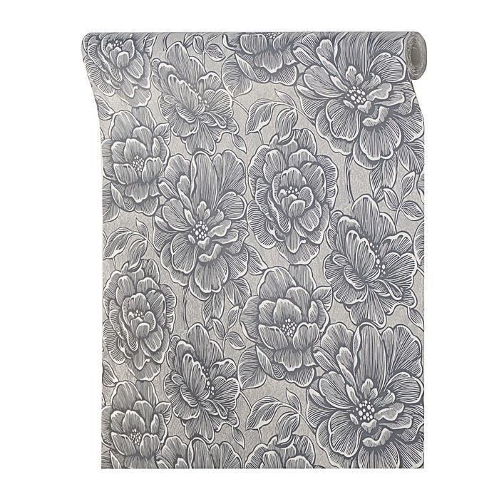 Обои вспененый винил на флизелине "Гомельобои" Сильфида 22, 1,06х10,05м, Серый 
Обои вспененый винил на флизелине "Гомельобои" Сильфида 22, 1,06х10,05м, Серый