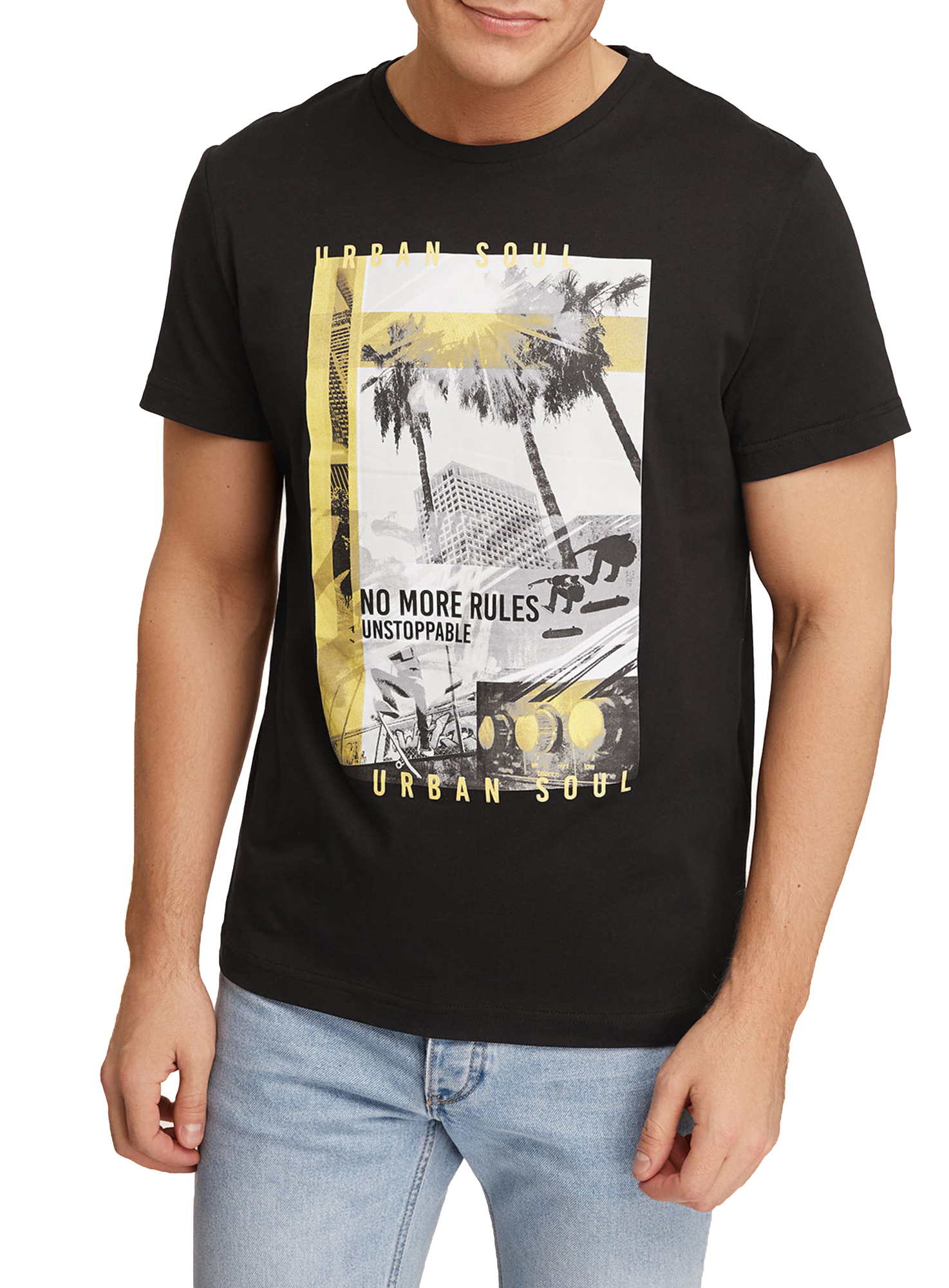 фото Футболка мужская oodji 5l641001i-40 черная l