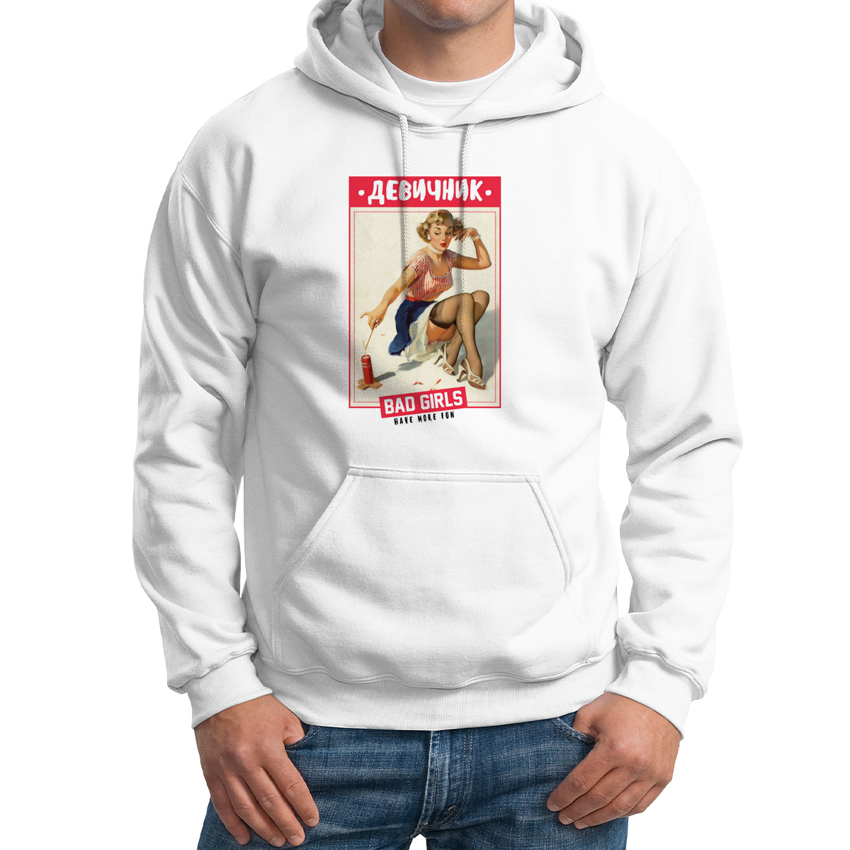 Худи унисекс CoolPodarok Прикол Свадьба Девичник bad girls белое 44 RU, Белый, M0151696
Худи унисекс CoolPodarok Прикол Свадьба Девичник bad girls белое 44 RU, Белый, M0151696