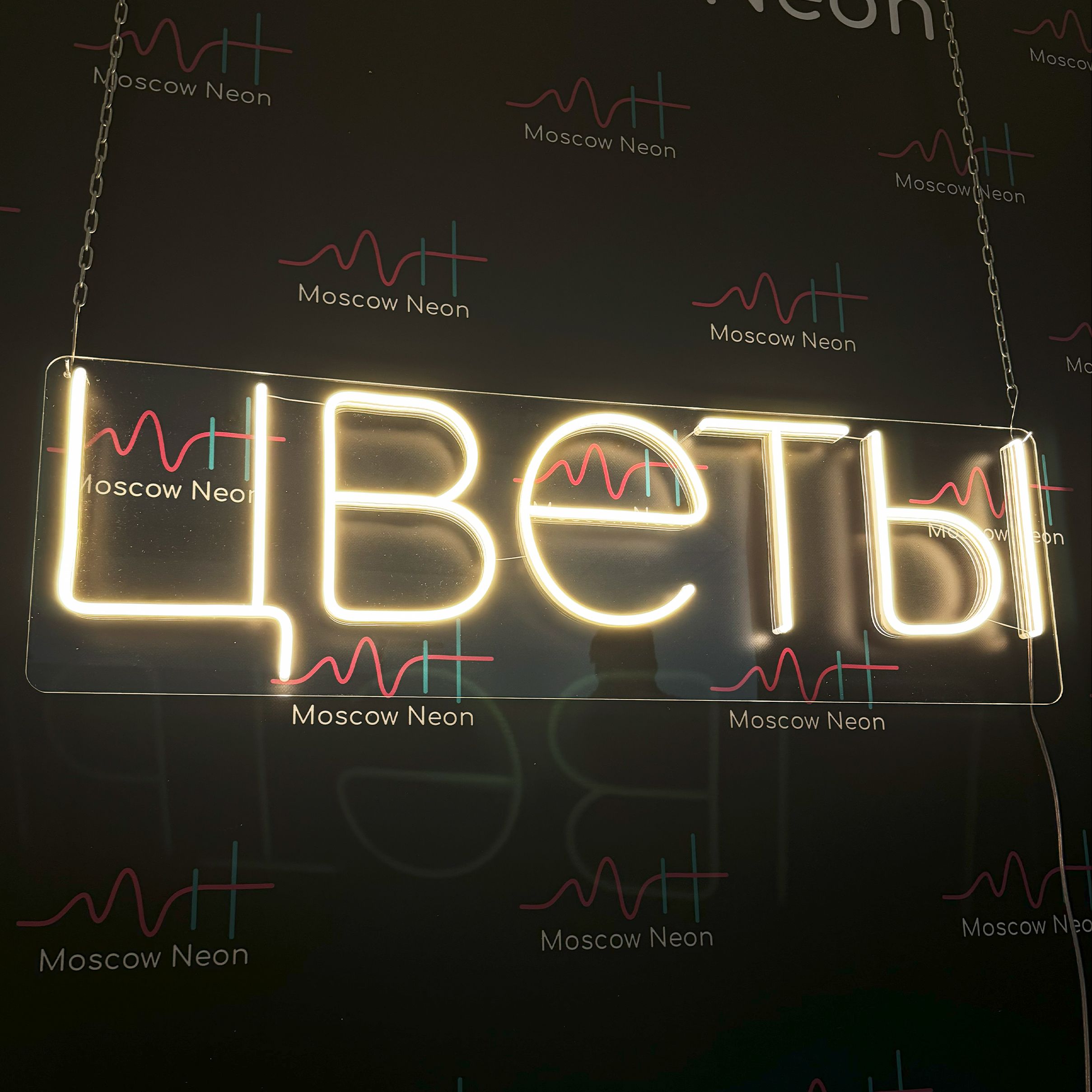 Настенная неоновая лампа, надпись "Цветы" для магазина цветов, 100 x 30 см., Цветы, белый теплый, 100 x 30 см.
Настенная неоновая лампа, надпись "Цветы" для магазина цветов, 100 x 30 см., Цветы, белый теплый, 100 x 30 см.