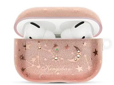 Чехол силиконовый Kingxbar для Airpods Pro (28), розовые блестки, созвездие, с кристалами
Чехол силиконовый Kingxbar для Airpods Pro (28), розовые блестки, созвездие, с кристалами