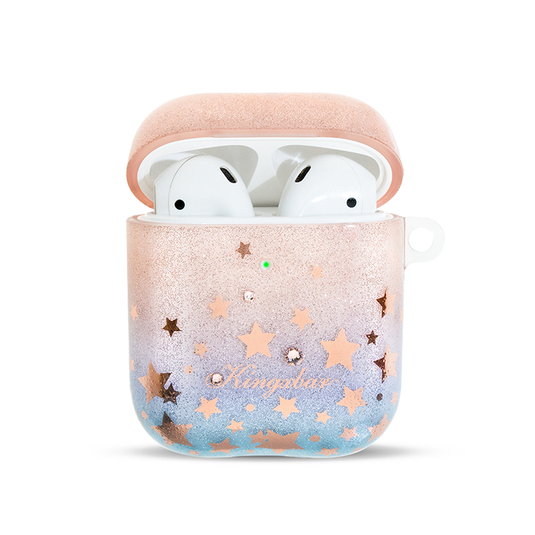 Чехол силиконовый Kingxbar для Airpods 2 (33), розовые блестки, звезды, с кристалами Swaro
Чехол силиконовый Kingxbar для Airpods 2 (33), розовые блестки, звезды, с кристалами Swaro