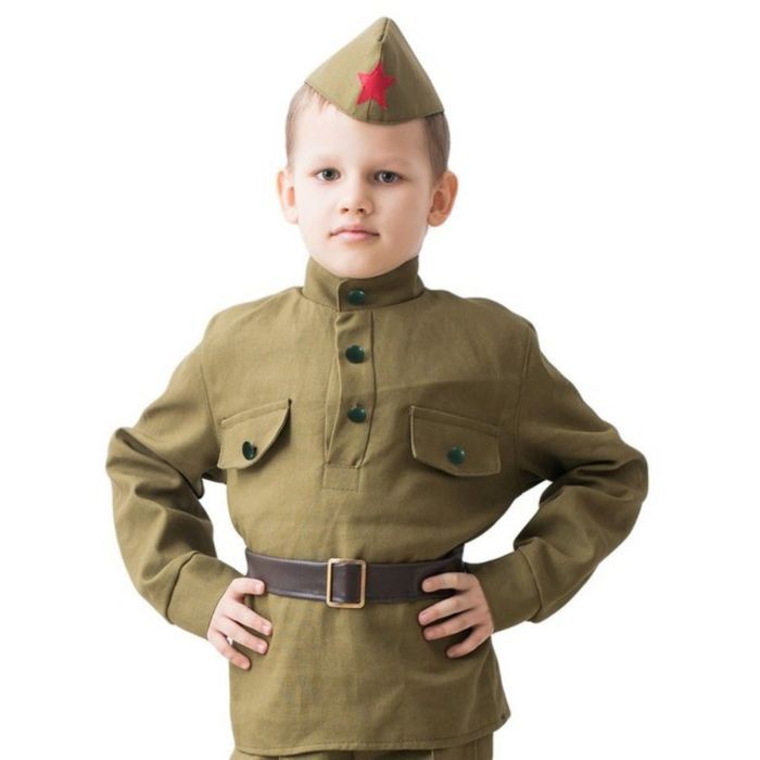 Костюм военного Страна Карнавалия Солдат гимнастёрка 8-10 лет р. 140-152 см 2086317, Зеленый, 2086317
Костюм военного Страна Карнавалия Солдат гимнастёрка 8-10 лет р. 140-152 см 2086317, Зеленый, 2086317