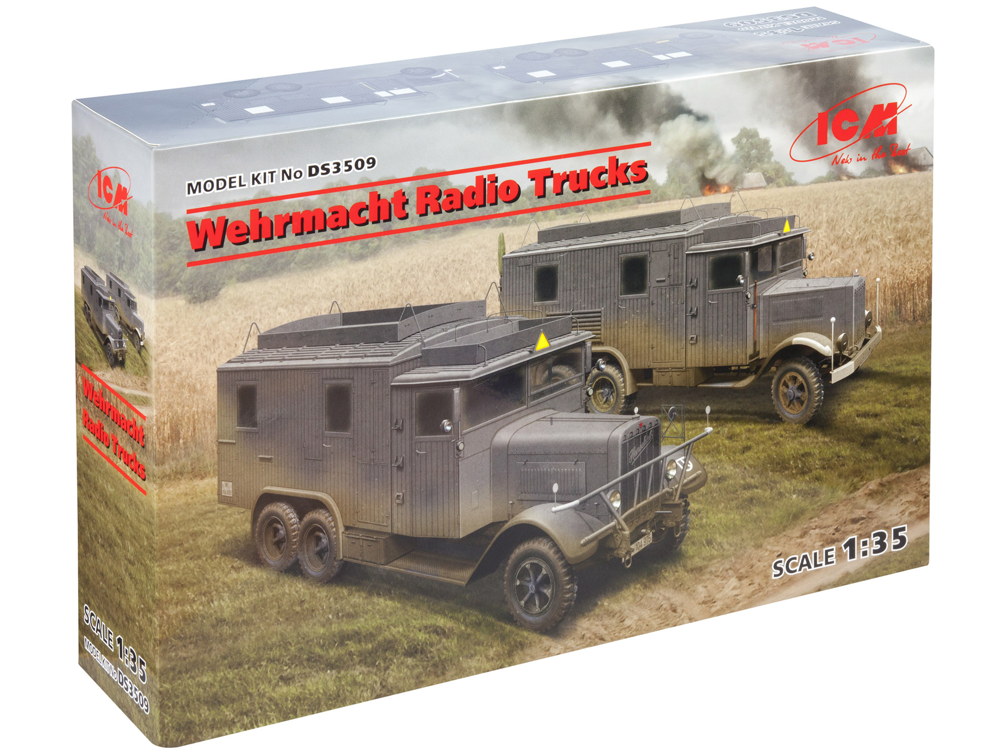 Сборная модель ICM 1/35 Машины радиосвязи Henschel 33D1 Kfz72 Krupp L3H163 Kfz72 DS3509
Сборная модель ICM 1/35 Машины радиосвязи Henschel 33D1 Kfz72 Krupp L3H163 Kfz72 DS3509
