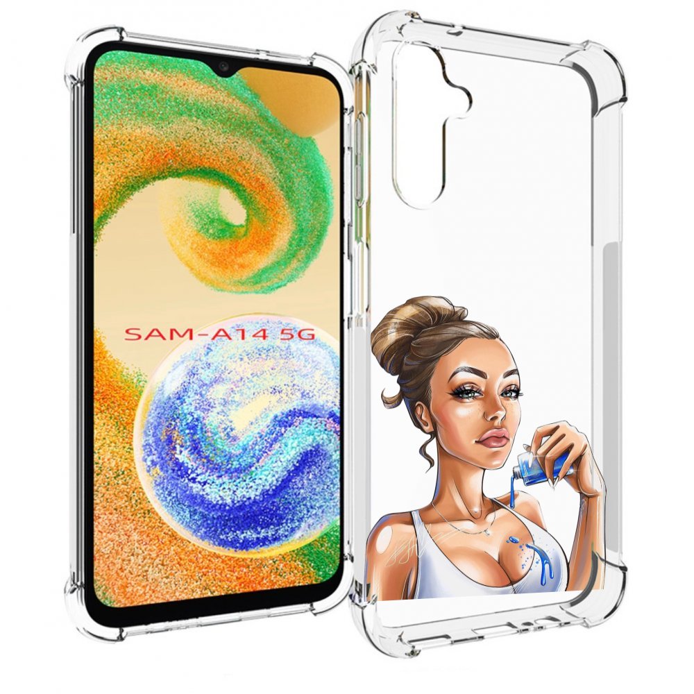 Чехол MyPads девушка-пролила-краску женский для Samsung Galaxy A14 5G, Прозрачный, Tocco
Чехол MyPads девушка-пролила-краску женский для Samsung Galaxy A14 5G, Прозрачный, Tocco