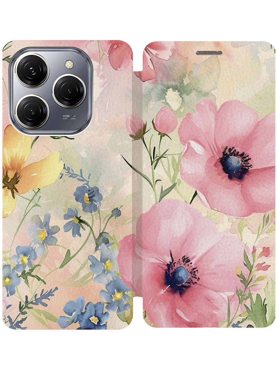 Чехол-книжка на Tecno Spark 20 Pro с принтом "Акварельные маки" золотой, Золотистый;бежевый;желтый;розовый, 779829022
Чехол-книжка на Tecno Spark 20 Pro с принтом "Акварельные маки" золотой, Золотистый;бежевый;желтый;розовый, 779829022