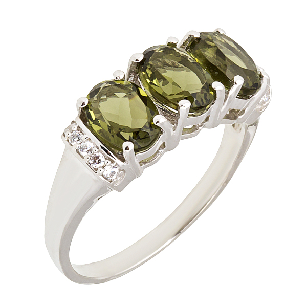 фото Кольцо из серебра со шпинелью и фианитом р. 19 balex jewellery 1410931713