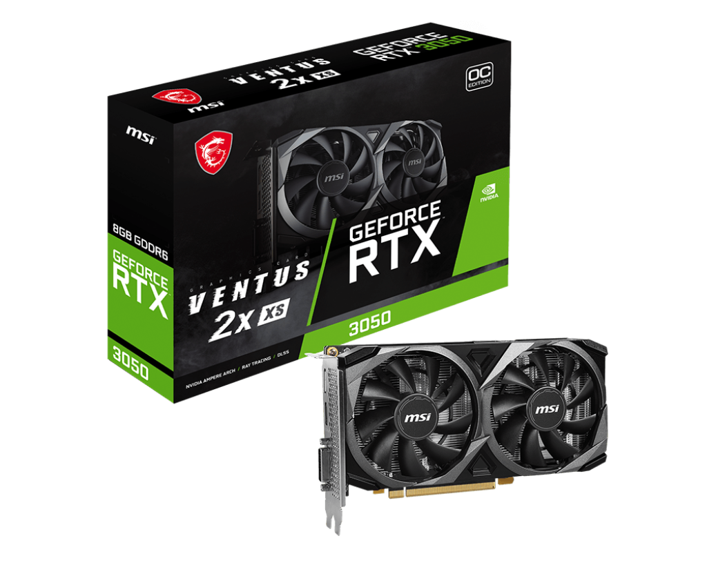 Видеокарта MSI NVIDIA GeForce RTX 3050 VENTUS 2X XS OC, GeForce RTX 3050 VENTUS 2X XS OC
Видеокарта MSI NVIDIA GeForce RTX 3050 VENTUS 2X XS OC, GeForce RTX 3050 VENTUS 2X XS OC