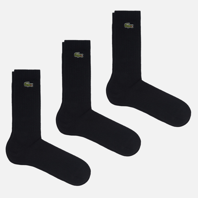 Комплект носков унисекс Lacoste Sport High-Cut 3-Pack черных 43-46, Sport High-Cut 3-Pack
Комплект носков унисекс Lacoste Sport High-Cut 3-Pack черных 43-46, Sport High-Cut 3-Pack