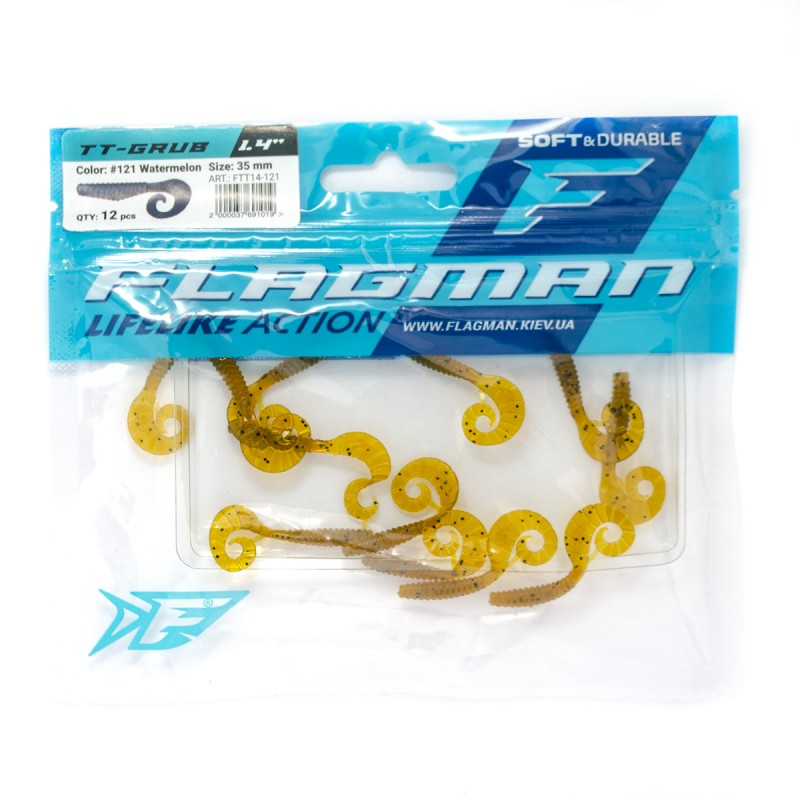 Силиконовая приманка FLAGMAN Твистер TT-Grub 1,4'' #121 Watermelon 3,5см 12шт, FTT14
Силиконовая приманка FLAGMAN Твистер TT-Grub 1,4'' #121 Watermelon 3,5см 12шт, FTT14