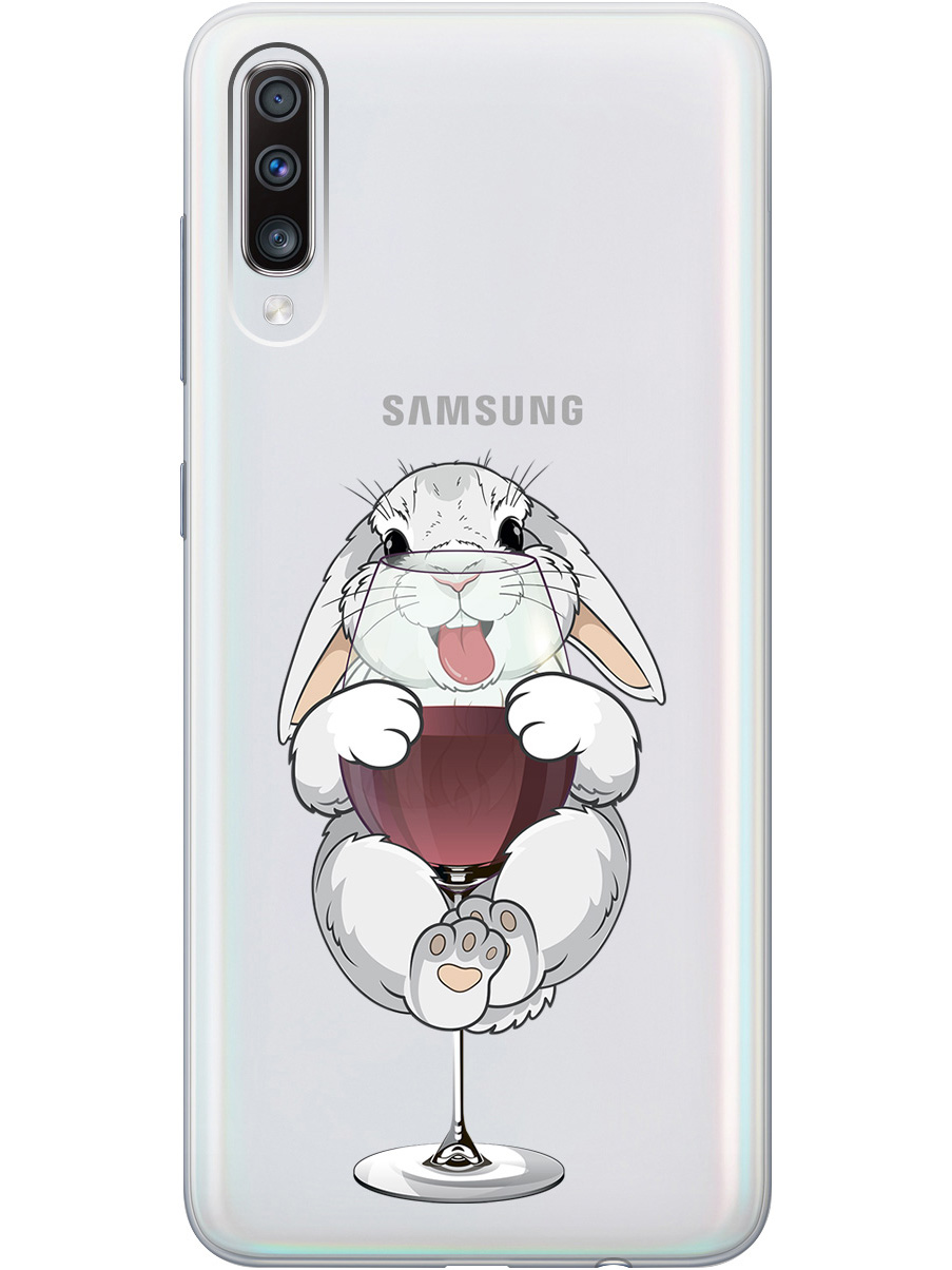 Силиконовый чехол на Samsung Galaxy A70 / A70s с принтом "Кролик и бокал", Прозрачный;белый;бордовый, 720804475
Силиконовый чехол на Samsung Galaxy A70 / A70s с принтом "Кролик и бокал", Прозрачный;белый;бордовый, 720804475