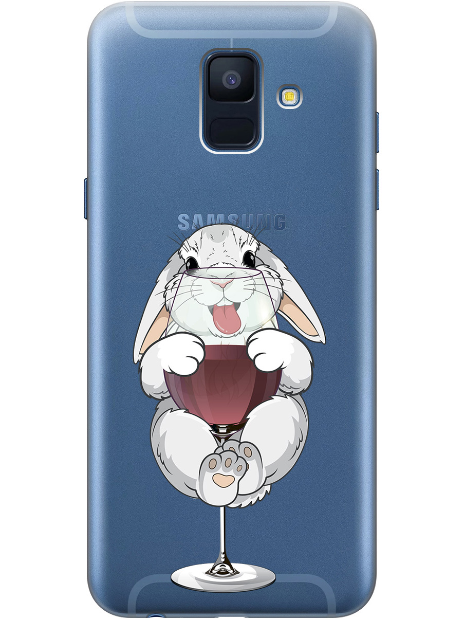 Силиконовый чехол на Samsung Galaxy A6 (2018) с принтом "Кролик и бокал", Прозрачный;белый;бордовый, 717872075
Силиконовый чехол на Samsung Galaxy A6 (2018) с принтом "Кролик и бокал", Прозрачный;белый;бордовый, 717872075
