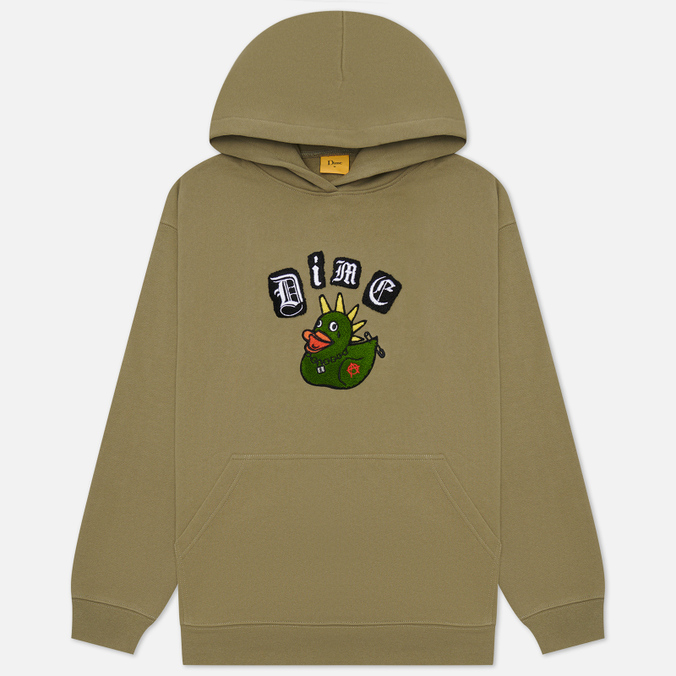 фото Худи мужское dime rebel chenille hoodie хаки m