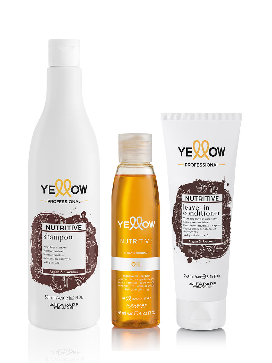 Набор YELLOW для сухих волос NUTRITIVE шампунь 500 мл + кондиционер 250 мл + масло 125 мл, 25392.25395.25396
Набор YELLOW для сухих волос NUTRITIVE шампунь 500 мл + кондиционер 250 мл + масло 125 мл, 25392.25395.25396