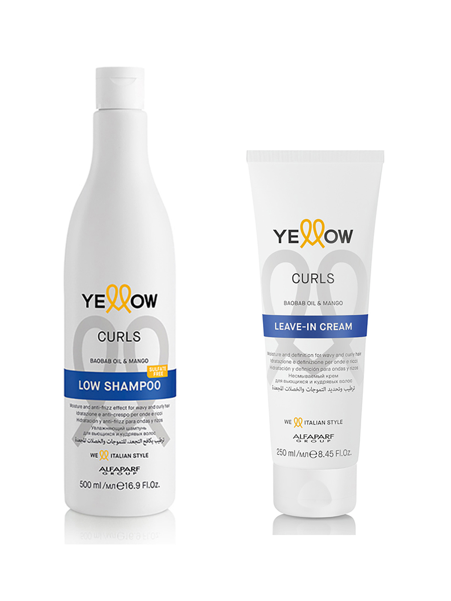 Набор YELLOW для кудрявых и вьющихся волос Curls шампунь 500 мл + крем 250 мл, 20690.20693
Набор YELLOW для кудрявых и вьющихся волос Curls шампунь 500 мл + крем 250 мл, 20690.20693